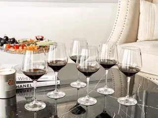 Bộ ly vang Bohemia Rebecca 540ml - Set 6 chiếc pha lê cao cấp, an toàn, chịu nhiệt trên 400 độ C, thích hợp cho bữa tiệc sang trọng