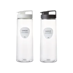 Bình Đựng Nước LocknLock Easy Grip HAP814 1.5L - Chịu Nhiệt Tới 60 Độ, Nhựa PET An Toàn, Dùng Tủ Lạnh, Màu Trắng Xám
