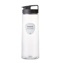 Bình Đựng Nước LocknLock Easy Grip HAP814 1.5L - Chịu Nhiệt Tới 60 Độ, Nhựa PET An Toàn, Dùng Tủ Lạnh, Màu Trắng Xám