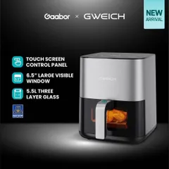 Nồi Chiên Không Dầu Gweich GMA-45M01 4.5L - Chiên Hấp Đa Năng 2 Trong 1, Công Nghệ Nấu Lành Mạnh, Tiết Kiệm Thời Gian