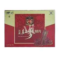 Hồng Sâm Lát Tẩm Mật Ong Sambok Hàn Quốc 20g x 10 gói - Tăng Cường Sức Khỏe, Hỗ Trợ Trí Nhớ, Ổn Định Huyết Áp