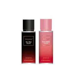 Xịt Thơm Cơ Thể WHISIS 150ml Hương Ngọt Ngào Quyến Rũ - Amber & Rose Nuit, Năng Lượng Tươi Mát, Dành Cho Các Bạn Yêu Thích Sự Tinh Tế