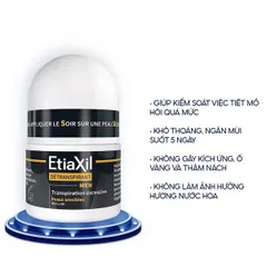 Lăn Khử Mùi Etiaxil Đen 15ml - Chống Mồ Hôi Hiệu Quả Cho Nam Giới, Ngăn Mùi Trong 5 Ngày, An Toàn Cho Da Nhạy Cảm