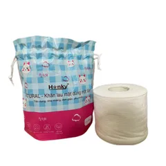 Khăn Mặt Khô Đa Năng Dùng 1 Lần Hanky - Cuộn Rút, 100% Cotton Mềm Mịn, Tiện Lợi Cho Vệ Sinh và Tẩy Trang Hàng Ngày