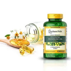 Viên Uống Tinh Dầu Hoa Anh Thảo Puritan's Pride Evening Primrose Oil 1300mg - Hỗ Trợ Sức Khỏe Da và Cân Bằng Nội Tiết Tố