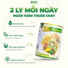 Sữa Hạt Ngũ Cốc 25 Beta Glucare Cho Người Tiểu Đường - Lon 750gr, Hỗ Trợ Ổn Định Đường Huyết, Thương Hiệu Green Nutri