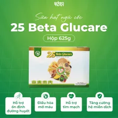 Sữa Hạt Ngũ Cốc 25 Beta Glucare - Giải Pháp Dinh Dưỡng Cho Người Tiểu Đường, Hộp 625gr, Nguyên Liệu Thiên Nhiên, Thuần Chay