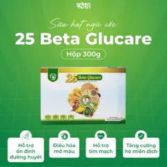 Sữa Hạt Ngũ Cốc 25 Beta Glucare - Hộp 300gr Thuần Chay, Giàu Dinh Dưỡng, Hỗ Trợ Ổn Định Đường Huyết, Từ 25 Loại Hạt Đậu