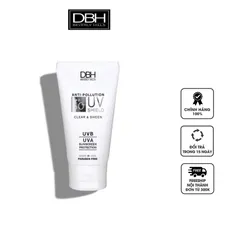 Kem Chống Nắng DBH Anti-Pollution UV Shield SPF50 - Bảo vệ da toàn diện 60ml, Thẩm thấu nhanh, chứa vitamin E và Hyaluronic Acid