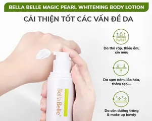 Kem Dưỡng Trắng Da Bella Belle Magic Pearl - Sữa Dưỡng Trắng Sáng Mịn, Che Khuyết Điểm, Nguyên Liệu Ngọc Trai và Nhân Sâm