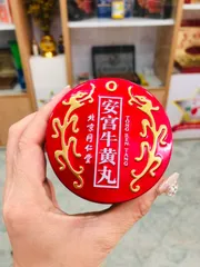 An Cung Ngưu Hoàng Hoàn Đồng Nhân Đường - Hộp Thiếc Tròn Hỗ Trợ Sức Khỏe Toàn Diện, Ngăn Ngừa Đột Quỵ, Giảm Di Chứng Tai Biến
