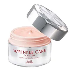 Kem Dưỡng Ngày Kose Wrinkle Care Grace One White Moist Gel Cream UV SPF50+ PA++++ 60g - Mỹ Phẩm Nhật Bản Chống Nếp Nhăn, Dưỡng Ẩm, Bảo Vệ Da