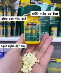 Viên uống Kirkland Low Dose Aspirin 81mg Hỗ Trợ Tim Mạch - 365 Viên Mỹ, Giảm Nguy Cơ Tai Biến, Duy Trì Sức Khỏe Tim Mạch