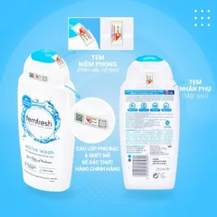 Dung Dịch Vệ Sinh Femfresh Active Wash 250ml - Gel Chăm Sóc Vùng Kín, Khử Mùi, Dưỡng Ẩm, An Toàn Cho Phụ Nữ