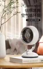Quạt bàn D5J phong cách Retro cổ điển, tích hợp đèn, có túp năng xoay