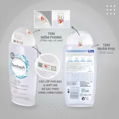 Dung Dịch Vệ Sinh Phụ Nữ Femfresh 0% Sensitive Wash 250ml - Dành Cho Da Nhạy Cảm, Chiết Xuất Thiên Nhiên, Không Hương Liệu