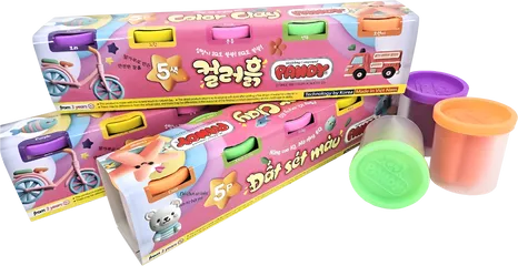 Bột Nặn Màu Sắc Pandy 5 Hủ – Đất Nặn An Toàn Cho Trẻ Em, Khám Phá Nghệ Thuật Sáng Tạo, Thương Hiệu Green Academy VN