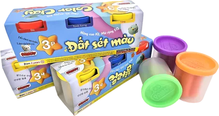 Bột Nặn Màu Sắc Pandy Cho Bé - Bộ 3 Hủ Đất Nặn Lành Tính, An Toàn Cho Trẻ Em - Khám Phá Sáng Tạo Nghệ Thuật