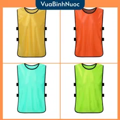 Áo tập đá bóng, thể thao, áo bib vải thoáng mát nhiều màu sắc, áo team building