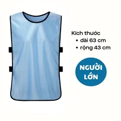 Áo tập đá bóng, thể thao, áo bib vải thoáng mát nhiều màu sắc, áo team building