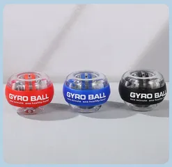 Bóng tập cổ tay Gyro Ball có đèn kèm chống sốc, tự khởi động , thư giãn tăng sức mạnh tay - Vuabinhnuoc