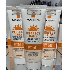 Kem Chống Nắng Maxbeau Toning White Sunscreen SPF50+/PA+++ 70g - Dưỡng trắng da, bảo vệ mạnh mẽ khỏi UVA/UVB, thích hợp cho mọi loại da