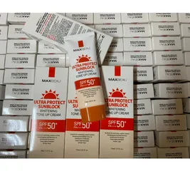 Kem Chống Nắng Kháng Nước Trắng Da Nâng Tone Maxbeau Ultra Protect 70ml - SPF50+ PA+++ Bảo Vệ Da Khỏi Tia UV