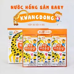 Nước Hồng Sâm Baby Kwangdong Hàn Quốc 10g x 30 gói - Tăng cường sức đề kháng và năng lượng tự nhiên cho cơ thể