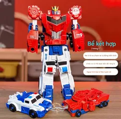 Đồ Chơi Trẻ Em Robot Biến Hình 2 Trong 1 - Xe Biến Thành Robot Thông Minh, Phát Triển Tư Duy Sáng Tạo, Món Quà Tuyệt Vời Cho Bé 3 Tuổi Trở Lên
