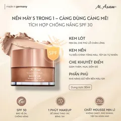 Kem nền Make up Mouse M.Asam Đức - Che phủ hoàn hảo, lớp nền mịn mượt, bảo vệ SPF30, sản phẩm trang điểm nhẹ nhàng cho da nhạy cảm