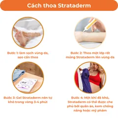 Kem Strataderm Thụy Sĩ - Gel Hỗ Trợ Cải Thiện Sẹo Lồi, Mờ Sẹo Lâu Năm, An Toàn Cho Cả Người Lớn Và Trẻ Em
