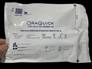 Bộ xét nghiệm HIV Oraquick bằng nước bọt - Phát hiện chính xác 99,9% tại nhà sau 3 tháng, giao hàng nhanh chóng