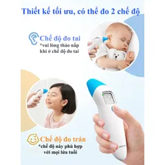 Nhiệt Kế Hồng Ngoại Mediken PC816 Nhật Bản - 2 Chức Năng Đo Trán, Tai, Đo Nhanh Chỉ Trong 1 Giây, Chức Năng Ghi Nhớ 32 Lần