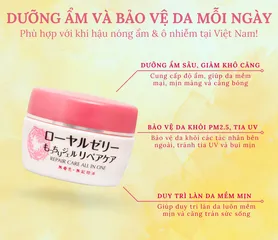 Gel Dưỡng Ẩm Phục Hồi Da Sữa Ong Chúa OZIO NACHULIFE REPAIR CARE 75g - Chăm Sóc Da Mềm Mại, Dưỡng Ẩm Tối Đa, Hàng Nhật Bản
