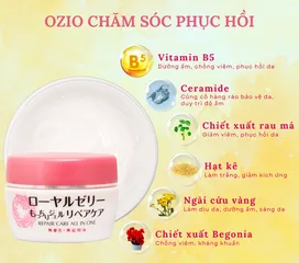 Gel Dưỡng Ẩm Phục Hồi Da Sữa Ong Chúa OZIO NACHULIFE REPAIR CARE 75g - Chăm Sóc Da Mềm Mại, Dưỡng Ẩm Tối Đa, Hàng Nhật Bản