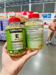 Viên Uống Vitamin E Kirkland Signature 400 I.U 500 Viên - Chống Oxy Hóa, Làm Đẹp Da và Tăng Cường Sức Khỏe, Hàng Mỹ Chính Hãng