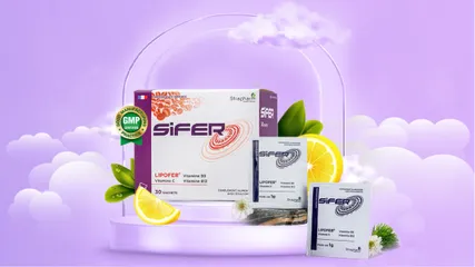 Sifer - Viên Sắt Sinh Học Dạng Bột Hộp 60 Gói Dành Cho Mẹ Và Bé - Hỗ Trợ Thiếu Sắt, Tăng Cường Sức Khỏe