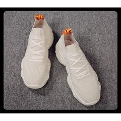 Giày Sneaker Nam G12 Kem - Thể Thao Cao Cấp Phong Cách Hàn Quốc, Thoải Mái, Dễ Phối Đồ, Chất Liệu Cao Cấp