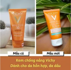 Kem Chống Nắng Vichy Capital SPF50+ 50ml Da Hỗn Hợp , Da Dầu - Mẫu Mới