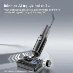 Cây Lau Nhà Thông Minh Roborock F25 - Lực Hút 20.000 Pa, Giặt Giẻ Nóng 90°C, Cảm Biến Thông Minh, Dễ Dàng Lau Sạch Mọi Bề Mặt