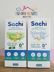 Nước Tắm Gội SACHI - Chiết Xuất Từ Thiên Nhiên, Phòng Ho Cảm, Ngừa Rôm Sẩy, Bảo Vệ Bé Khỏi Muỗi và Côn Trùng