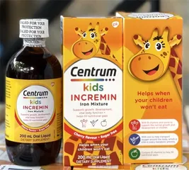 Siro Cho Trẻ Biếng Ăn Centrum Kids Incremin Iron Mixture 200ml