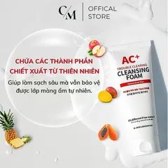Sữa Rửa Mặt W.SKIN LABORATORY AC+ cho Da Dầu Mụn - Foam Làm Sạch Sâu, Ngăn Ngừa Mụn, 150ml, Mỹ Phẩm Hàn Quốc Chính Hãng
