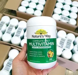 Vitamin Tổng Hợp Nature'S Way Complete Daily Multivitamin 200 Viên - Bổ Sung Vitamin A, C, D, E, Hỗ Trợ Sức Khỏe Mỗi Ngày