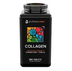 Viên uống Collagen Youtheory Men's 390 viên - Bổ sung Collagen cho nam giới, hỗ trợ sức khỏe da, tóc, cơ, xương khớp từ Mỹ
