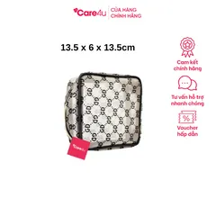 Túi Đựng Mỹ Phẩm Chống Thấm Care4U Sang Trọng 13.5x6x13.5 cm - Túi Du Lịch Thời Trang Cho Nữ Hướng Dẫn Sử Dụng Thoải Mái