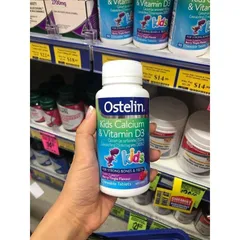 Ostelin Kids Calcium & Vitamin D3 - Viên Nhai Canxi Khủng Long Dễ Thương Cho Bé Từ 2 Tuổi - Hỗ Trợ Phát Triển Xương Răng Chắc Khỏe