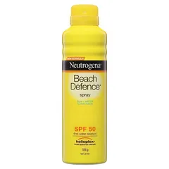 Kem Chống Nắng Neutrogena Beach Defense SPF 50 - Xịt và Lotion Bảo Vệ Da Chống Tia UVA/UVB, Chống Nước, Dành Cho Đi Biển