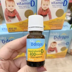 Siro Bổ Sung Vitamin D3 Baby Ddrops 2.4ml - Hỗ Trợ Phát Triển Xương Răng, Tăng Cường Miễn Dịch Cho Trẻ Em
