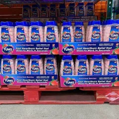 Kẹo ngậm giảm đầy hơi khó tiêu Tums Antacid Extra Strength 100 viên (đâu)